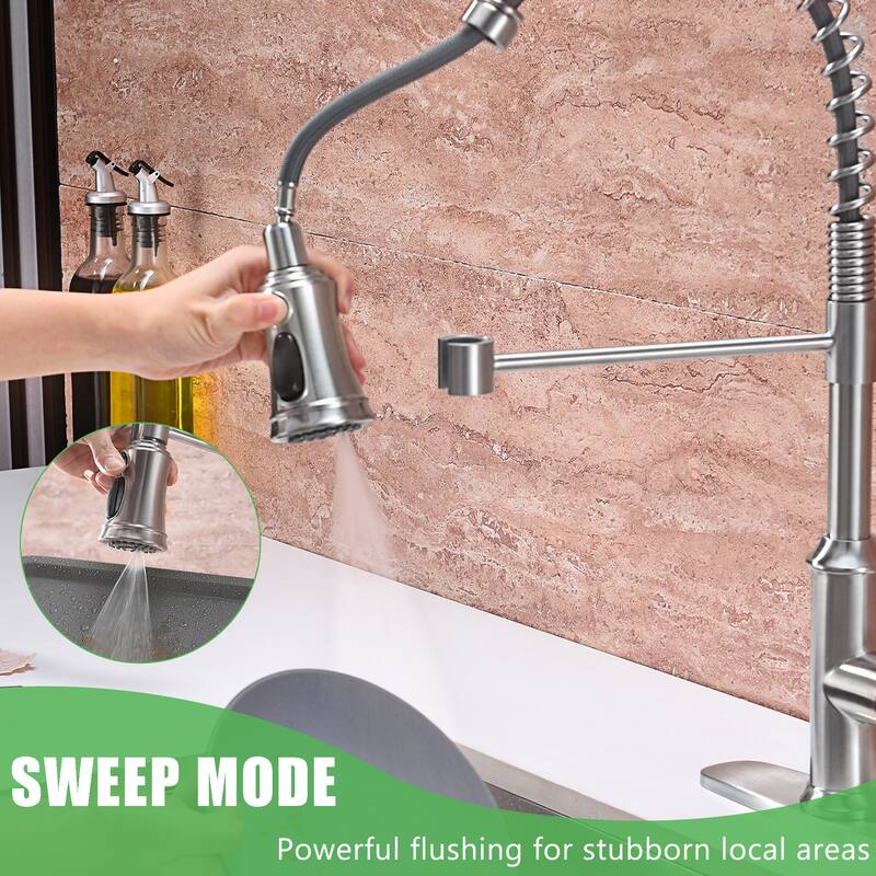 AITINKAN Edison Pull-Down Spray Kitchen Faucet