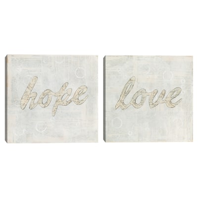 Inspiration Hope & Inspiration Love Canvas Art Prints
