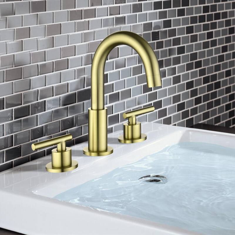 Clihome 8 Inch Widespread Bathroom Sink Faucet