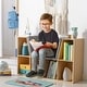 preview thumbnail 8 of 9, 6-Cubby Kids Bookcase with Reading Nook and Cushion, Multi-Purpose Storage Organizer for Bedroom, Living Room