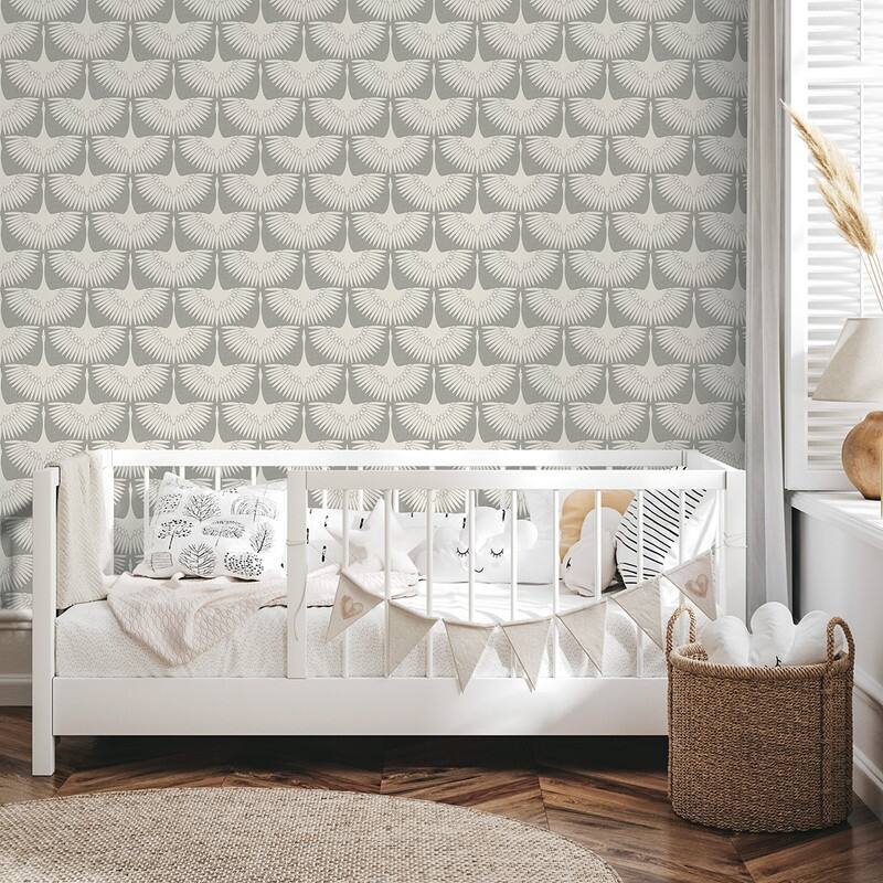 Tempaper Feather Flock by Genevieve Gorder Peel and Stick Wallpaper