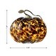 preview thumbnail 24 of 22, Glitzhome Gold Handle Amber Dots Glass Pumpkin for Fall Thanksgiving Decorating