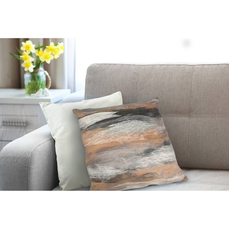 Liora Manne Visions I Vista Indoor/Outdoor Pillow Taupe