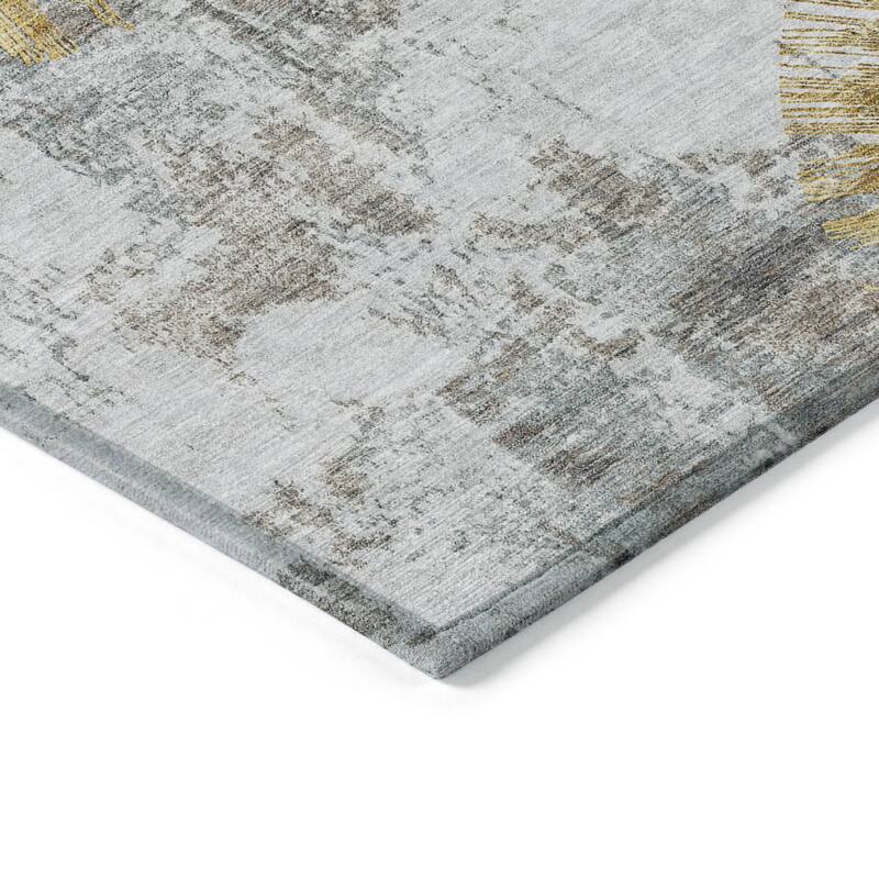 HomeRoots Abstract Transitional Rectangle Outdoor Rug