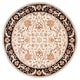 preview thumbnail 54 of 81, SAFAVIEH Handmade Easy Care Deidra Oriental Rug 6' Round - Ivory/Black - Round