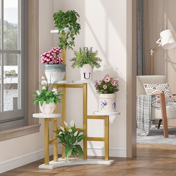 Corner Plant Stand Indoor, 6 Tiered Plant Shelf Flower Stand - Bed