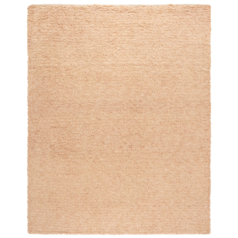 SAFAVIEH Handmade Casablanca Sanami Shag Wool Rug - 8' x 10' - Rust