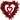 Red Heart Shaped Glittered Valentine's Day Wreath  22-Inch