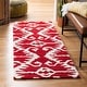 preview thumbnail 139 of 147, SAFAVIEH Handmade Wyndham Zvonka Modern Wool Rug 2'3" x 7' Runner - Red/Ivory - Runner