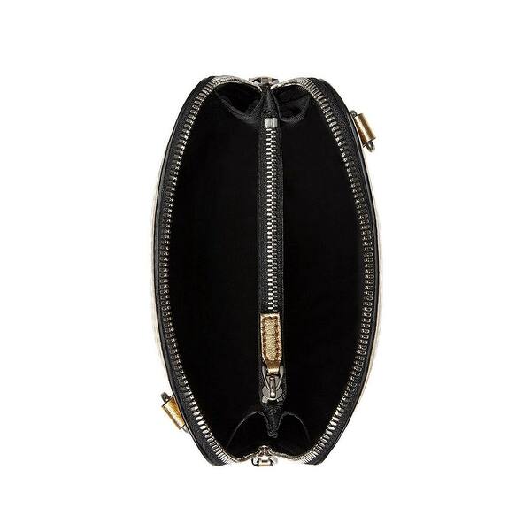 Shop Gucci Women S Black Guccy Sega Script Dome Mini Crossbody Bag