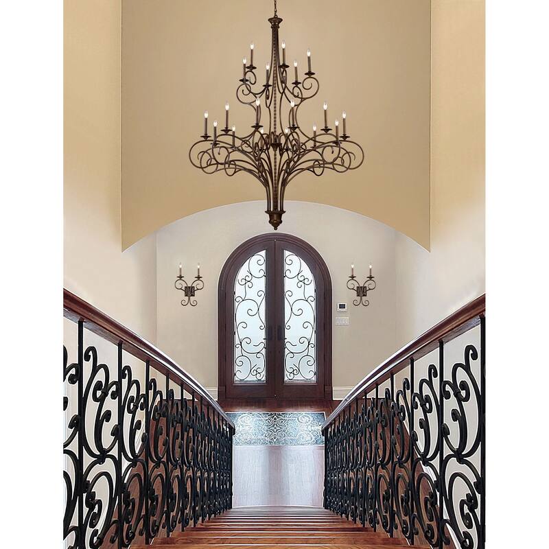 Gloucester 17.5'' High 2-Light Sconce - Weathered Bronze - 17.5 inch Tall