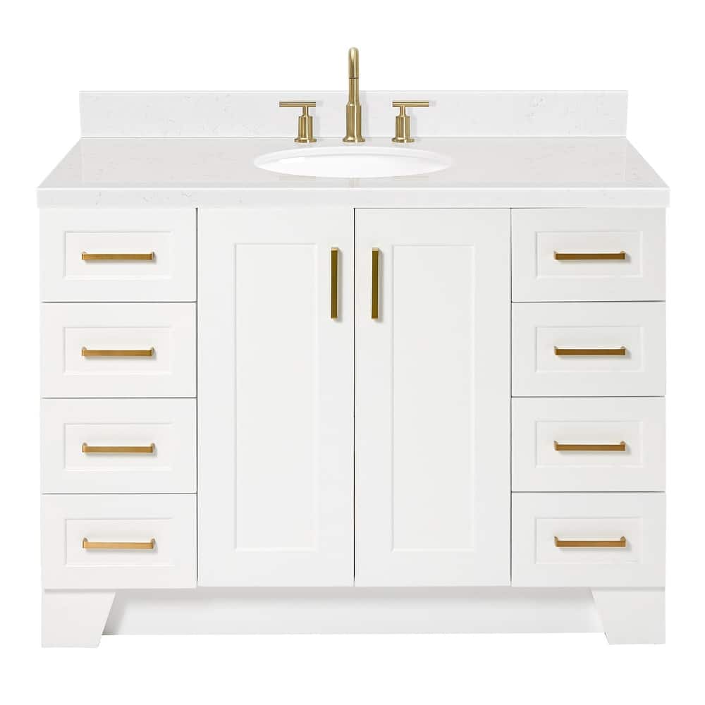 Ariel Q048SCQOVO Taylor 48" Free Standing Single Basin Vanity Set with