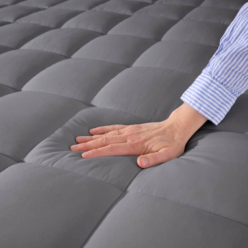 Bare Home Deep Pocket Cotton Top Mattress Pad