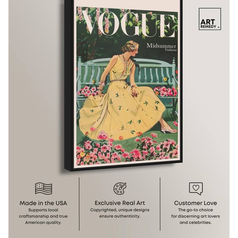 Midsummer Fashion Cover Canvas by Art Remedy