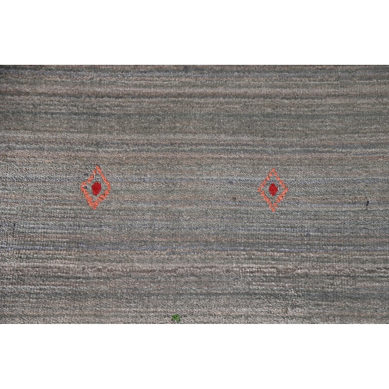 Gabbeh Area Rug Handmade Bedroom Wool Carpet - 8'9"x 11'8"