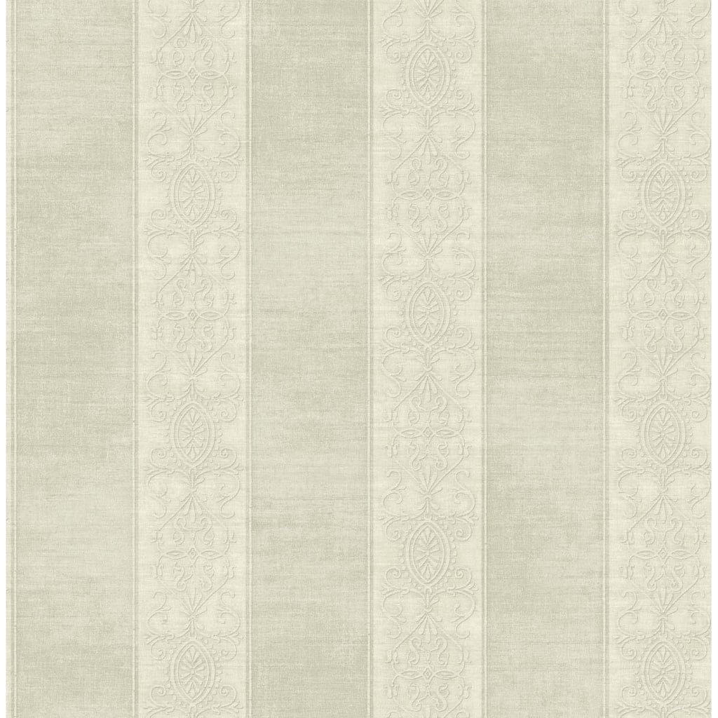 Seabrook Designs Hinson Stripe Unpasted Wallpaper