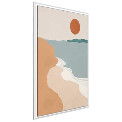 "Mid Century Landscape I" Print on Floating Canvas