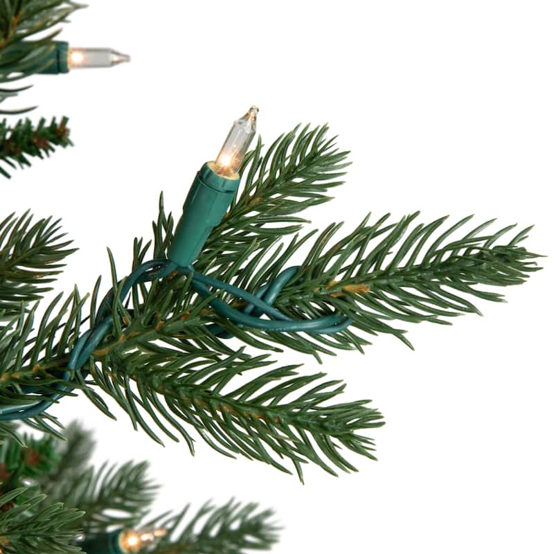 7' Pre-Lit Grande Spruce Artificial Christmas Tree Clear Lights