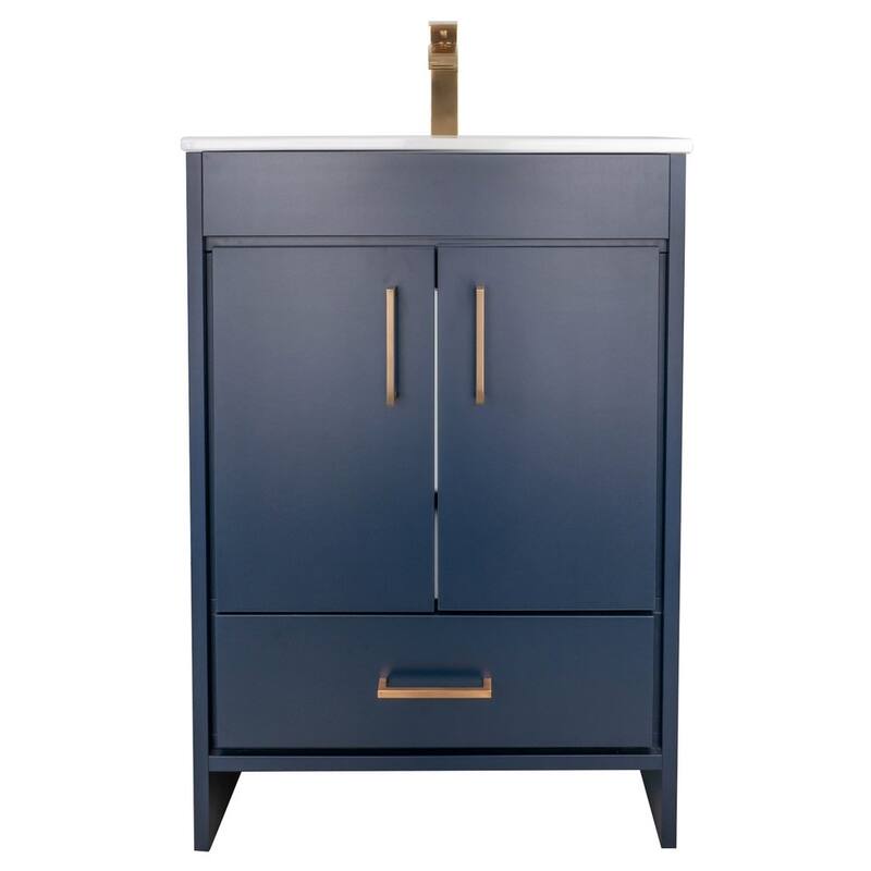 Skylar 24" Single Sink Freestanding Bathroom Vanity Set - Matte Blue