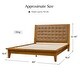 preview thumbnail 18 of 18, Leocadia Mid-century Modern Button-tufted Genuine Leather Solid Wood Platform Bed with Charging Ports by HULALA HOME