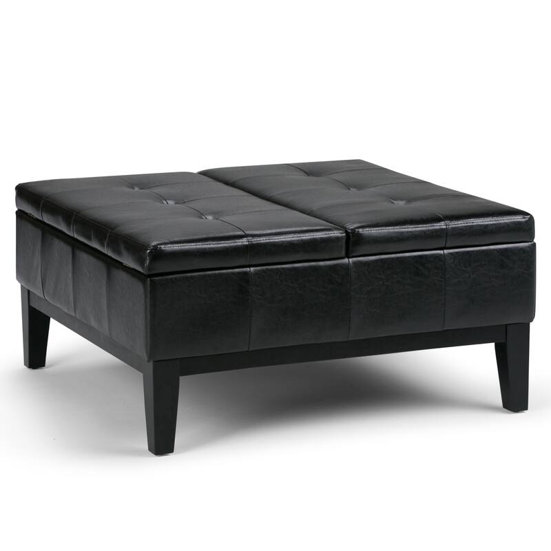 WYNDENHALL Lancaster 36-in. Wide Contemporary Square Table Ottoman