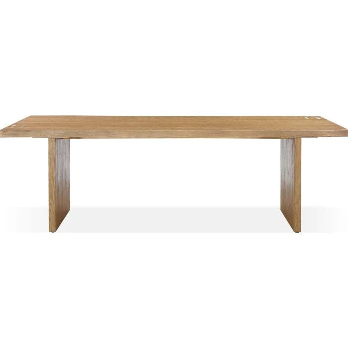 Seabourne Modern Coastal White Oak Dining Table - 95"