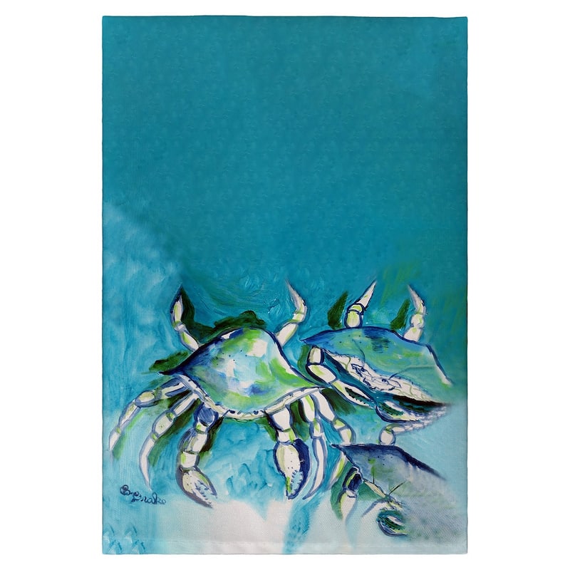 White Crabs Guest Towel - 20x20