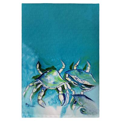 White Crabs Guest Towel - 20x20