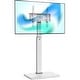 preview thumbnail 8 of 12, FITUEYES Iron Base Swivel Floor TV Stand Mount for TVs Up to 55 - 26 -55 INCHES 55 inches - White