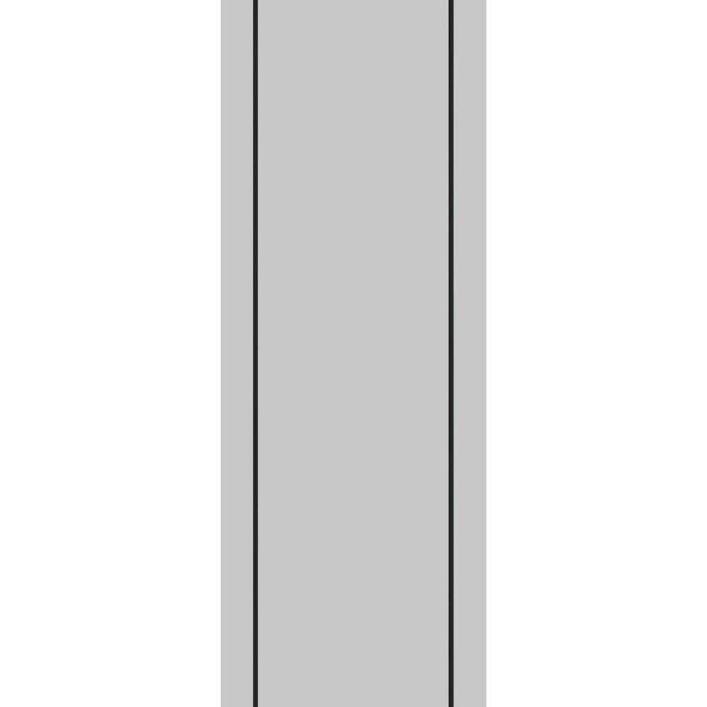 French Pocket Door 28x80 with Planum 0016 Grey Matte with Kit Trims Rail