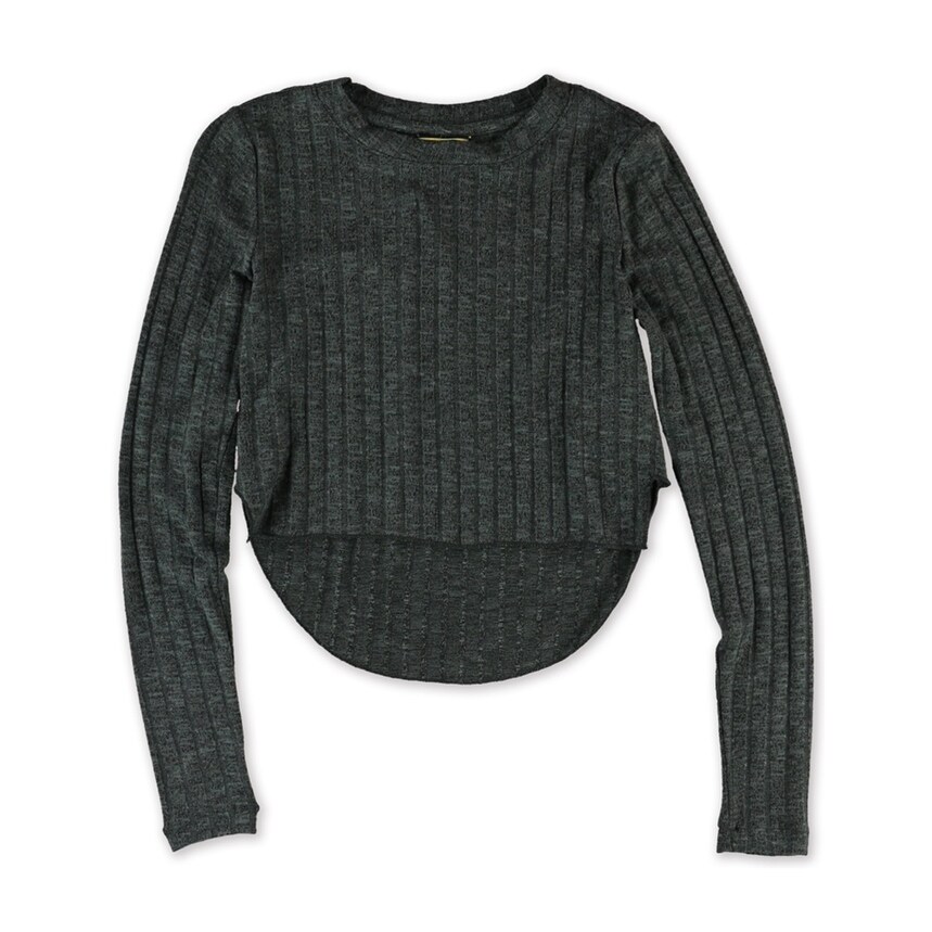 Aeropostale Womens Knit Hi-Lo Pullover Sweater White X-Small