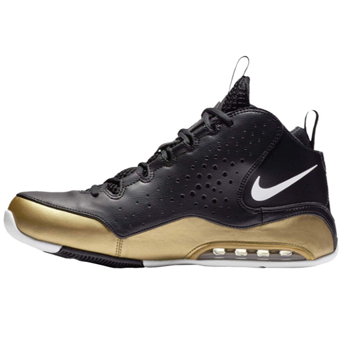 Shop Nike Mens Av8061 003 Leather Hight Top Lace Up Basketball