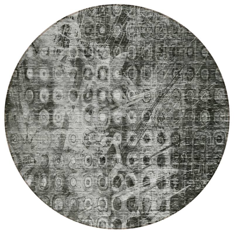 HomeRoots Ikat Transitional Rectangle Outdoor Rug