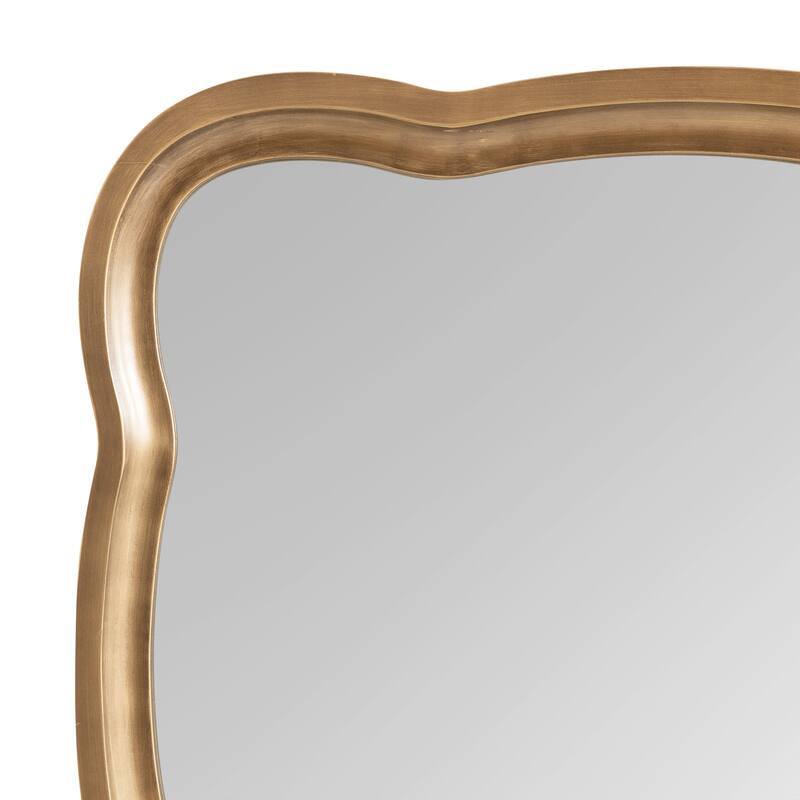Kate and Laurel Hatherleigh Scallop Wood Wall Mirror - 24x38