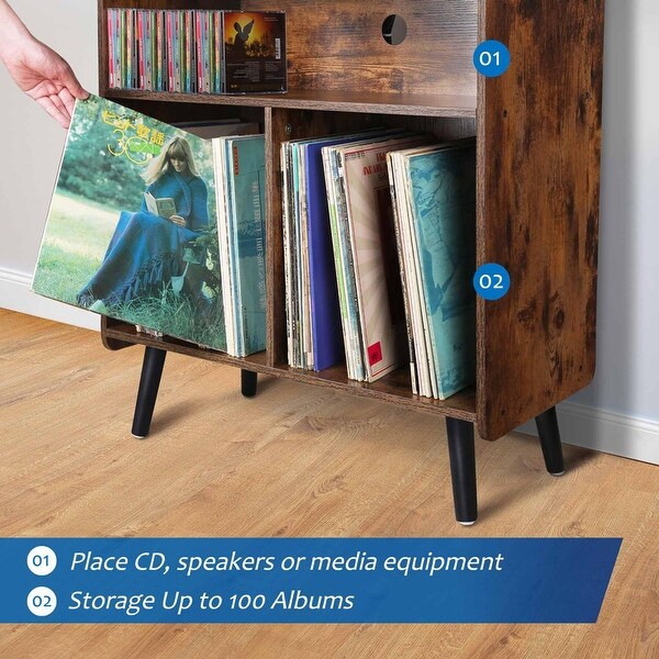 3-Tier Vintage Record Player Stand - 14