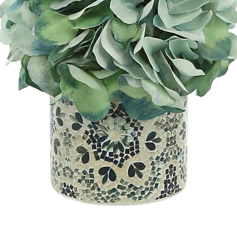 Hydrangea Arrangement in a Glass Vase