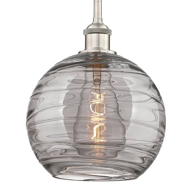 Innovations Lighting 616-1S 11 10 Athens Deco Swirl Pendant Athens - Brushed Satin Nickel