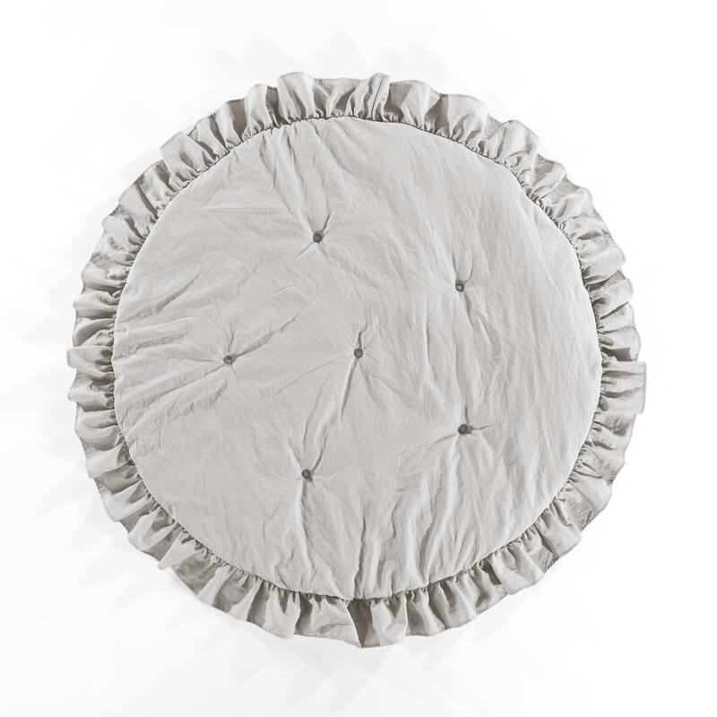 Lush Decor Baby Round Ruffle Play Mat Single 36" Diameter - 36" Diameter