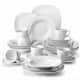 MALACASA Elisa Basic Porcelain Dinnerware Set (Service for 6) - 30 Piece