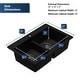 preview thumbnail 49 of 74, Karran 33" Top Mount Double Equal Bowl Quartz Kitchen Sink Kit - 33" x 22" x 9"