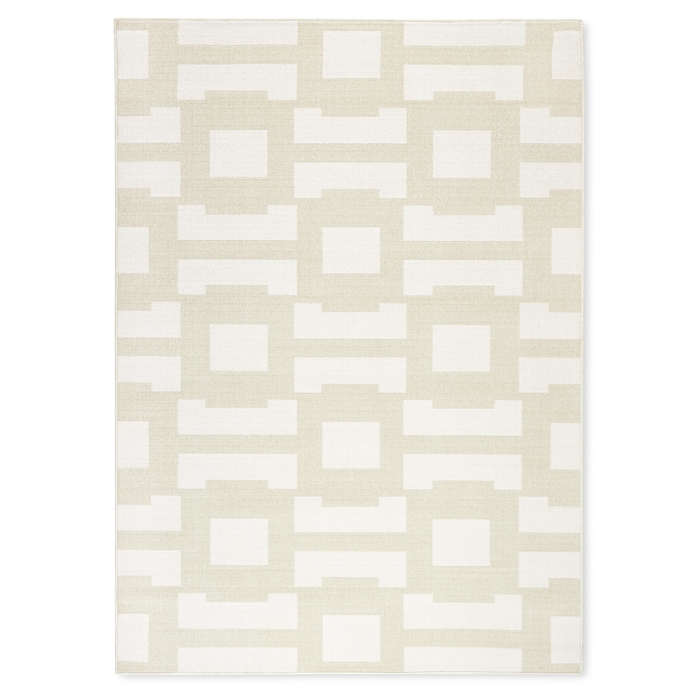 TOMMY BAHAMA Isla Coastal Geo Indoor Outdoor Area Rug, Geometric Modern Design, UV Fade Resistant