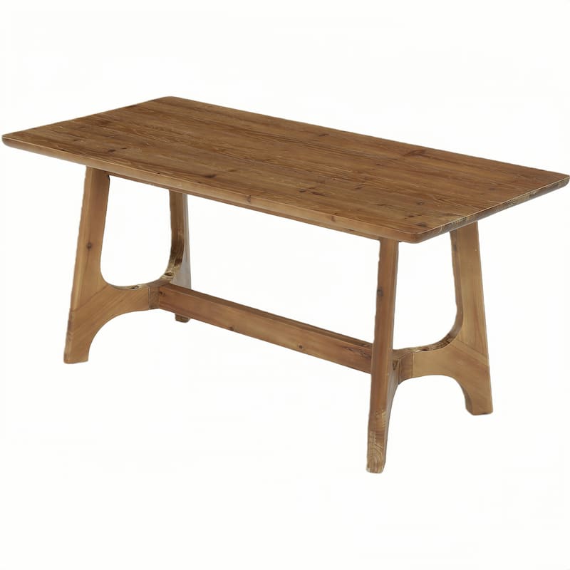 62.99" Solid Wood Rectangular Conference Table for 6