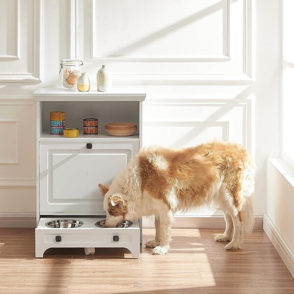 Roomfitters Dog Feeding Station with 2 Elevated Dog Bowls Tilt Out Pet Feeding Cabinet Station On Sale Bed Bath Beyond 32735471