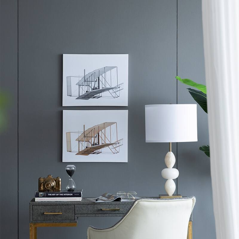 Set of 2 Large Rectangular Diptych Wall Art, Wall Decor