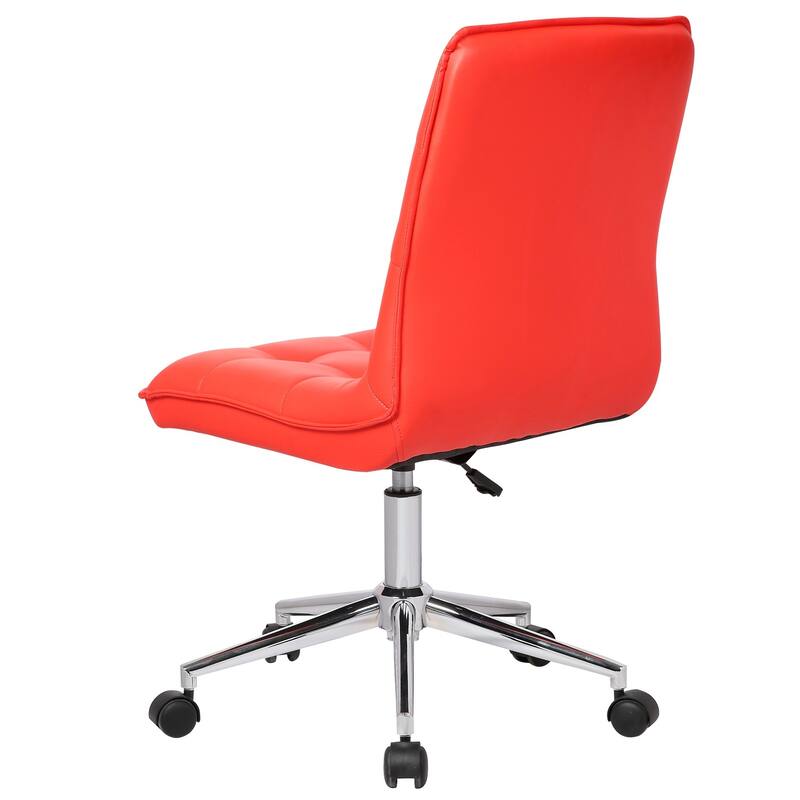Porthos Home Leona Adjustable Steel and Faux Leather Office Chair