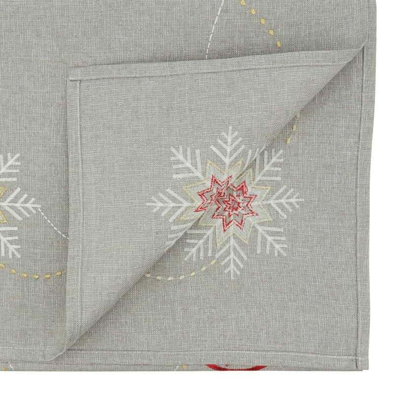 Table Runner With Embroidered Ornaments