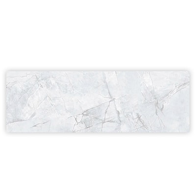 Apollo tile 16" x 48" Strata Matte Light Grey White Ceramic Tile (15.5 sq ft/case) - 3 Pack