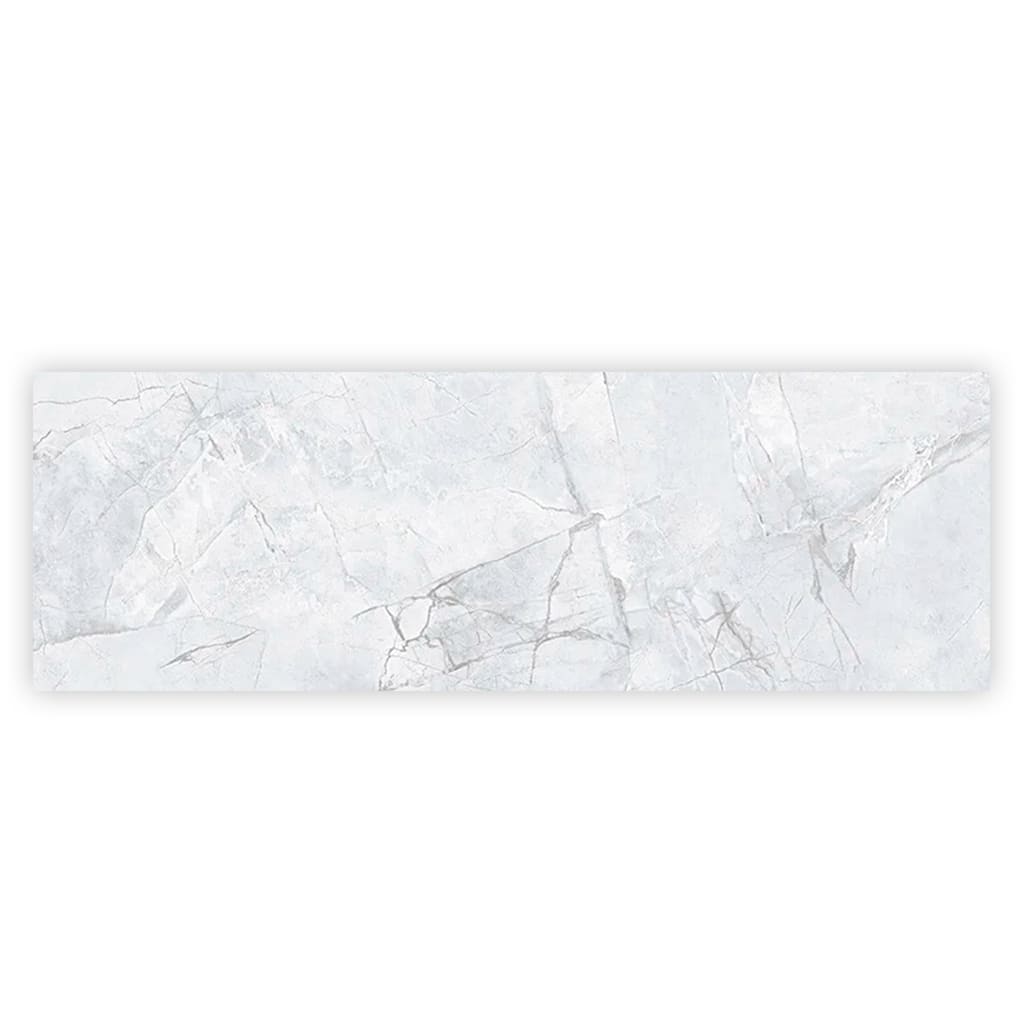 Apollo tile 16" x 48" Strata Matte Light Grey White Ceramic Tile (15.5 sq ft/case) - 3 Pack