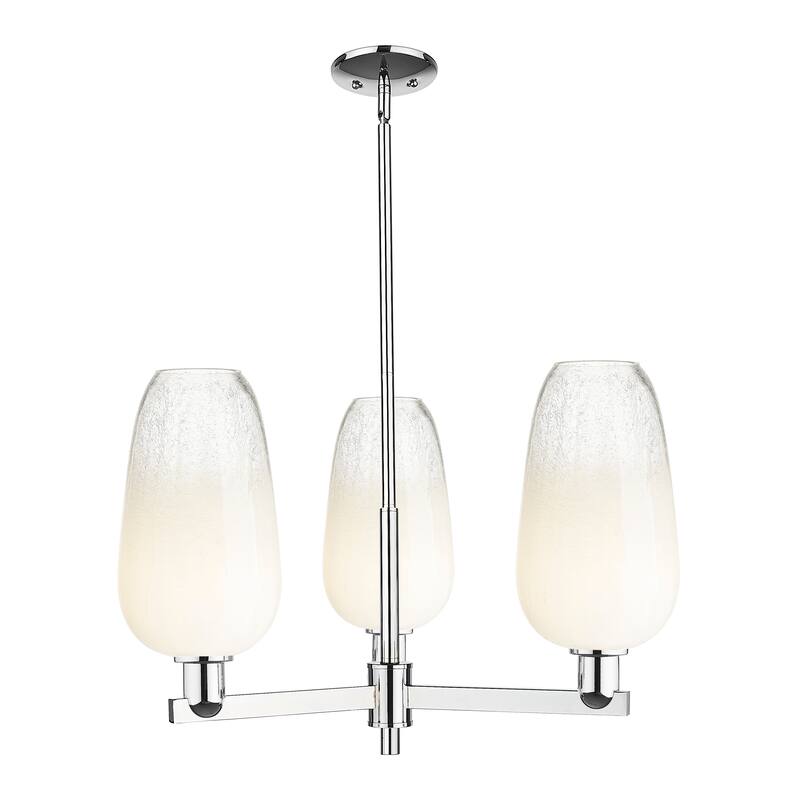 Innovations Lighting Downtown Urban - Brookhaven Flute - 3 Light 18" Stem Hung Chandelier