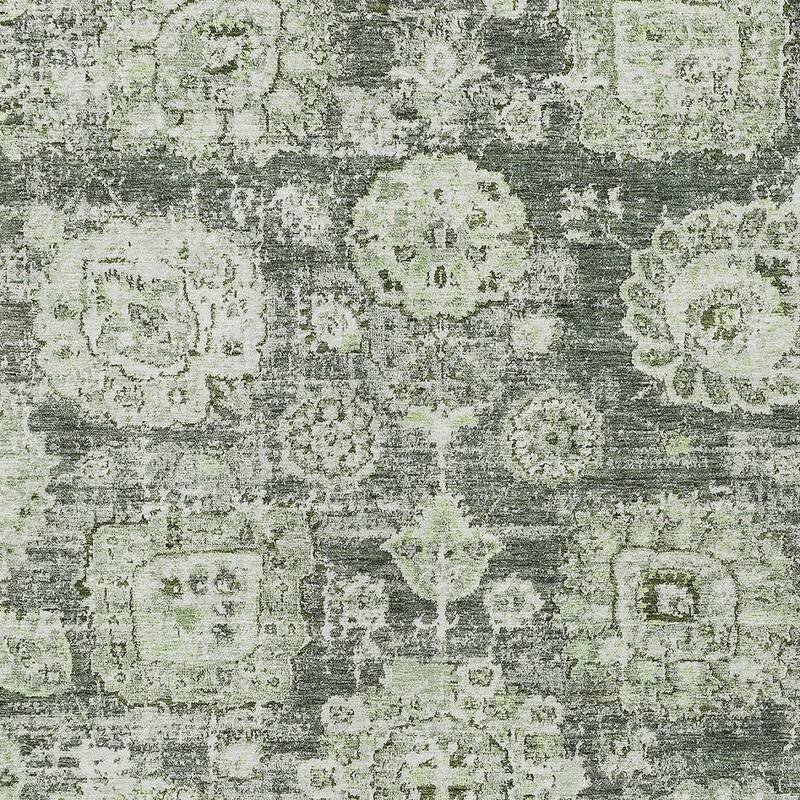HomeRoots Floral Transitional Rectangle Outdoor Rug